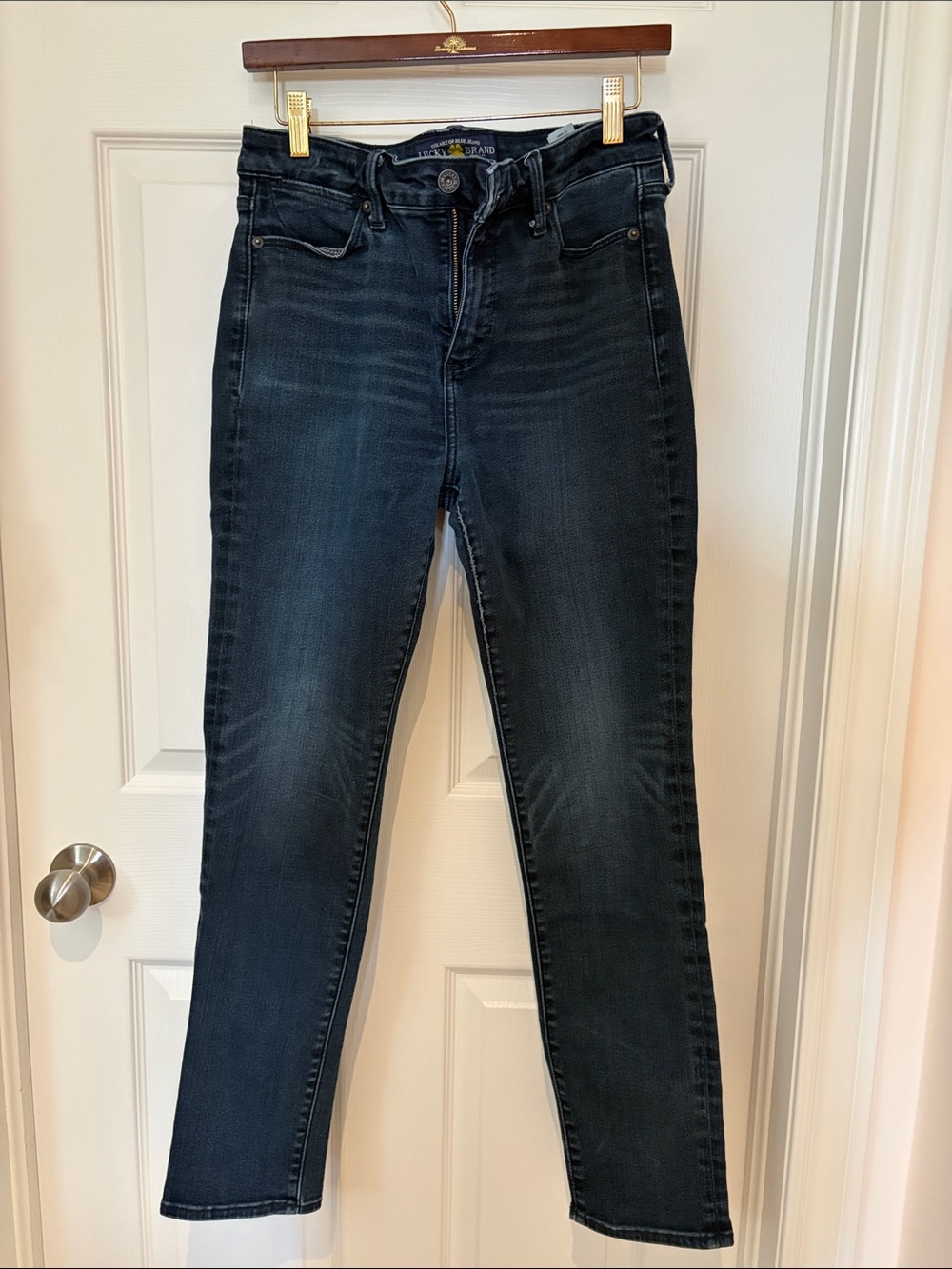 Lucky Brand Women's Dark Indigo Skinny Jeans